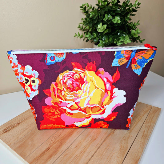 Peony Jumbo Makeup Bag